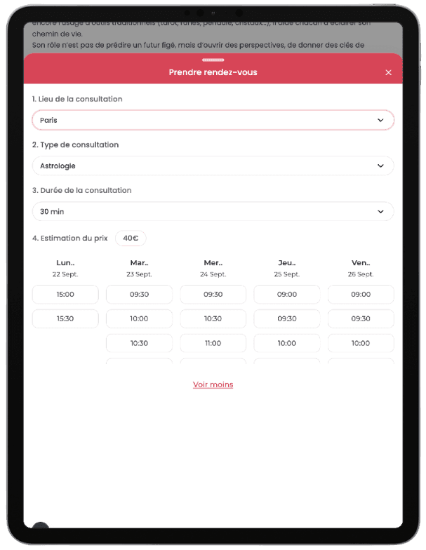 Aperçu iPad